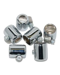NAMZ Hose Clamps 3/8in. ID Chrome (6 Pack) - NHC-CH206