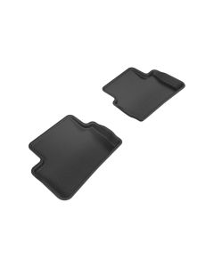 3D MAXpider 20152019 Mercedes-Benz CLA-Class/GLA-Class X177/X156 Kagu 2nd Row Floormats - Black - L1MB04121509