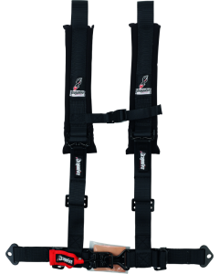DragonFire Racing Harness- H-Style- 4-Point- 2in Youth- Black - 520872