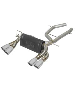 aFe MACH Force-Xp 2-1/2in SS Axle Back Exhaust w/Polished Tips 15+ BMW M3/M4 (F80/F82) L6 3.0L (tt) - 49-36338-P