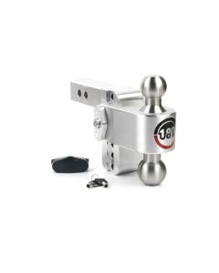 Weigh Safe 180 Hitch 4in Drop Hitch & 2in Shank (10K/12.5K GTWR) - Aluminum - LTB4-2