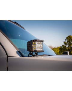 Cali Raised 10-24 Toyota 4Runner Low Profile Led Ditch Light Brackets Kit - Brackets W/ 27W Side Pro - CR2497