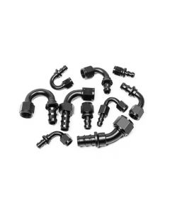 Radium Engineering 8AN 90Deg Pushlok Hose End - 14-0208