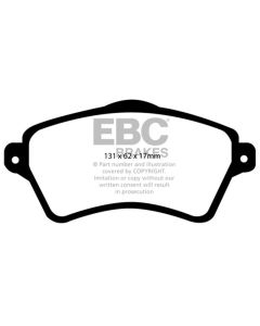 EBC 01-05 Land Rover Freelander 2.5 Greenstuff Front Brake Pads - DP61352