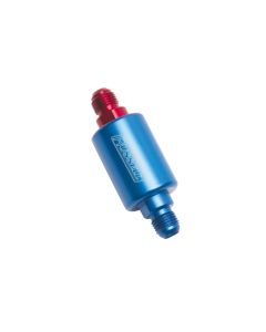 Russell Performance Red/Blue Anodized (3in Length 1-1/4in dia. -6 male inlet/outlet) - 650130