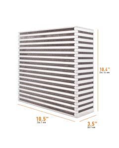 Mishimoto Universal Air-to-Air Intercooler Core - 10.5in / 10.4in / 3.5in - MMUIC-21