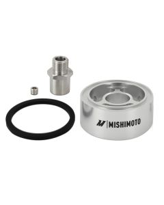 Mishimoto Oil Filter Spacer 32mm 3/4  - 16 Thread - Silver - MMOC-SPC32-34SL