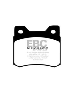 EBC 84-86 Mercedes-Benz 190/190E 2.3 Redstuff Rear Brake Pads - DP3464C