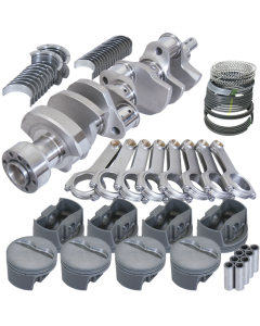 Eagle Chevy LT1 350 1Pc 3.750in Crank 5.700in H-Beam -5cc Flat Top 4.030in Pistons Rotating Assembly - 12108030