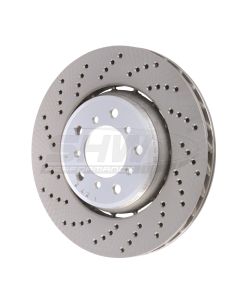 SHW Performance Left Front Cross-Drilled Lightweight Brake Rotor BMW M3 3.2L 2001-2006- SHW-BFL42841