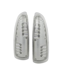 xTune Ford Superduty F250-F650 03-07 Amber LED Mirror Signal Lens - Clear ACC-LED-FDSD99-MR-C - 9924712