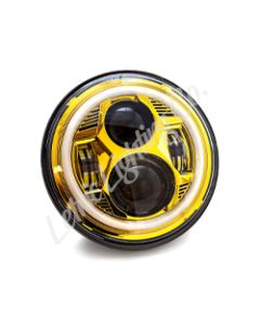 Letric Lighting 7in Gold Led W/ Full Halo - LLC-CC-7G