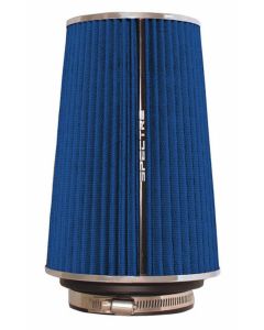 Spectre Adjustable Conical Air Filter 9-1/2in. Tall (Fits 3in. / 3-1/2in. / 4in. Tubes) - Blue - 9736