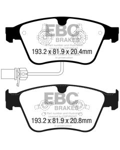 EBC 13-18 Bentley Continental 4.4TT Yellowstuff Front Brake Pads - DP42317R