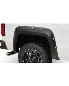 Bushwacker 14-18 GMC Sierra 1500 Pocket Style Flares 2pc 69.3/78.8/97.8in Bed - Black - 40122-02