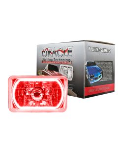 Oracle Pre-Installed Lights 4x6 IN. Sealed Beam - Red Halo - 6909-003