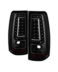 Xtune Chevy Silverado 1500-2500-3500 03-06 C-Shape LED Tail Lights Black ALT-ON-CS03-G2-LED-BK - 5081261