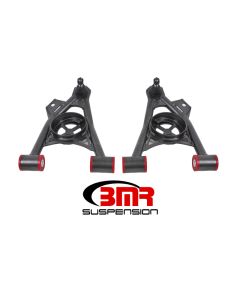 BMR 94-04 Ford Mustang Non-Adj. A-Arms Lower (Poly) w/ Spring Pocket - Black Hammertone - AA040H