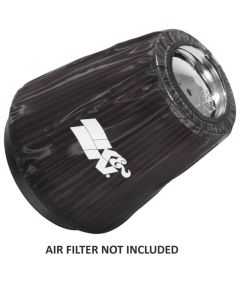 K&N Black Drycharger Round Tapered Custom Air Filter Wrap - RF-1041DK