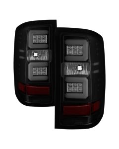 Spyder Chevy Silverado 16-17 Light Bar LED Tail Lights - Black Smoke ALT-YD-CS16-LED-BSM - 5083739