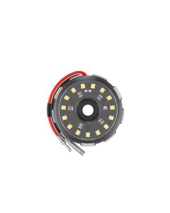 KC HiLiTES Cyclone V2 2.2in. LED Accessory Light 5w Flood Beam (Single) - Clear Lens - 1358