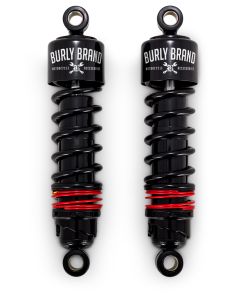 Burly Brand FLH Slammer Shocks - Black - B28-1204B