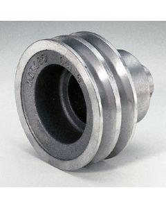 Moroso Chevrolet Small Block (w/Long Pump) Crankshaft Pulley - Double Groove - Cast Aluminum - 64110