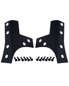 Kentrol 07-18 Jeep Wrangler JK Windshield Support Overlays Pair - Textured Black - 80074