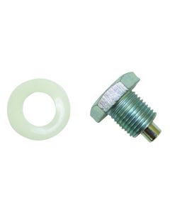 Moroso Oil Pan Drain Plug w/Nylon Washer - Clear Zinc - 97001
