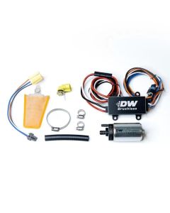 DeatschWerks DW440 440lph Brushless Fuel Pump Single/Dual Controller w/ Install Kit 93-07 Subaru WRX - 9-441-C102-0903