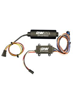DeatschWerks DW650iL Series 650LPH In-Line External Fuel Pump w/ Single/Dual-Speed Controller - 9-650-C105