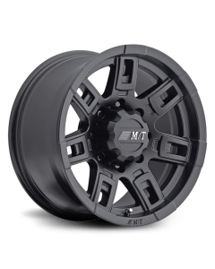 Sidebiter II 22X12 with 8X6.50 Bolt Pattern 4.750 Back Space Satin Black Mickey Thompson- MICK-250559
