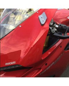 New Rage Cycles 16-19 Ducati 959 Panigale Mirror Block Off Turn Signals - 959-MBO-A
