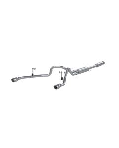MBRP Aluminized Steel 3" Catback 2.5" Dual Split Rear Exhaust System Ford F-150 2021-2022- MBRP-S521 - S5215AL