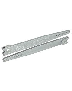 RockJock TJ/LJ Antirock Aluminum Sway Bar Arms 18in Long Machined Front Pair - CE-9904-18M