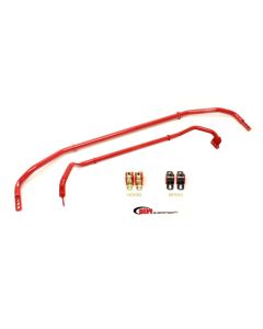 BMR 2012 5th Gen Camaro Front & Rear Sway Bar Kit w/ Bushings - Red - SB037R
