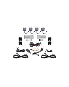 Diode Dynamics RGBW Rock Light Installer Magnet Mount Kit w/Controller (4-pack) - DD7741C