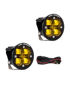 Baja Designs Squadron R SAE LED Spot Light - Amber - Pair - 247816