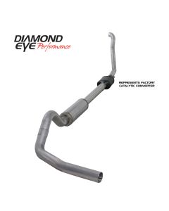 Diamond Eye KIT 4in TB SGL AL: 94-97 FORD 7.3L F250/F350 PWRSTROKE NFS W/ CARB EQUIV STDS - K4306A