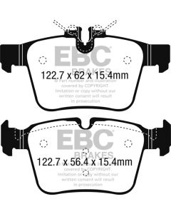 EBC 15+ Mercedes-Benz C300 (W205) 2.0 Turbo 4-matic Ultimax2 Rear Brake Pads - UD1795