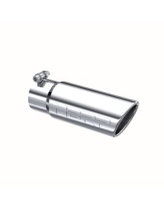 MBRP T304 Stainless Steel 3.5" O.D. Angled Rolled End 3" Inlet 10" Length Exhaust Tip - T5115