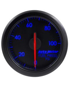 Autometer Airdrive 2-1/6in Fuel Pressure Gauge 0-100 PSI - Black - 9171-T