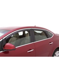 AVS 12-17 Buick Verano Ventvisor In-Channel Front & Rear Window Deflectors 4pc - Smoke - 194389