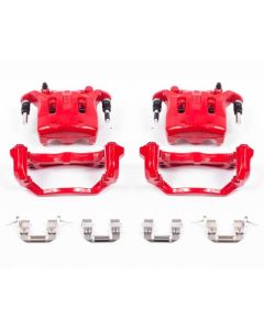 Power Stop 08-12 Infiniti EX35 Front Red Calipers w/Brackets - Pair - S2870B