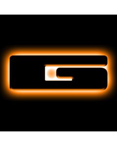 ORACLE Lighting Universal Illuminated LED Letter Badges - Matte Blk Surface Finish - G - 3141-G-005
