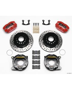 Wilwood DP-DB P/S Park Brake Kit Drilled Small Ford  Red 2.50 Inch Offset 12.19 Inch Rotor Red- WILW