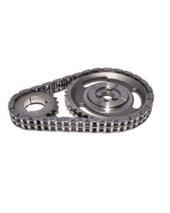COMP Cams Hi-Tech Steel Roller Timing Set for Chevrolet Small Block V8 1955-1986, Double Roller, Black Finish - 3136CPG