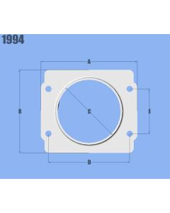 Vibrant MAF Sensor Adapter Plate for Subaru applications use w/ 3in Inlet I.D. filters only - 1994