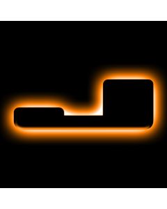 ORACLE Lighting Universal Illuminated LED Letter Badges - Matte Blk Surface Finish - J - 3141-J-005