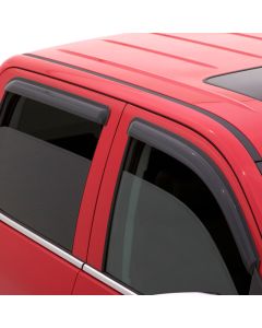 AVS 87-96 Dodge Dakota Quad Cab Ventvisor Outside Mount Window Deflectors 4pc - Smoke - 94046